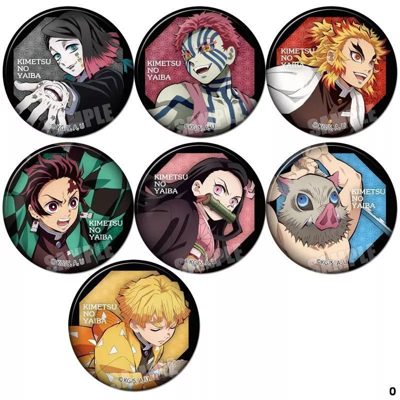 免運 鬼滅之刃 無限列車周邊 杏壽郎魘夢禰豆子 飾品 動漫胸章 徽章 吧唧 谷子 動漫周邊 二次元 胸章 裝飾 別針