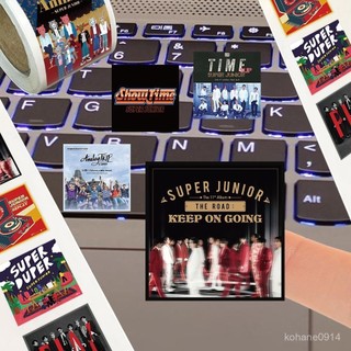 Super Junior 2000貼 superjunior專輯封麵捲捲貼熱門韓國男團SJ應援裝飾貼畵diy 貼紙
