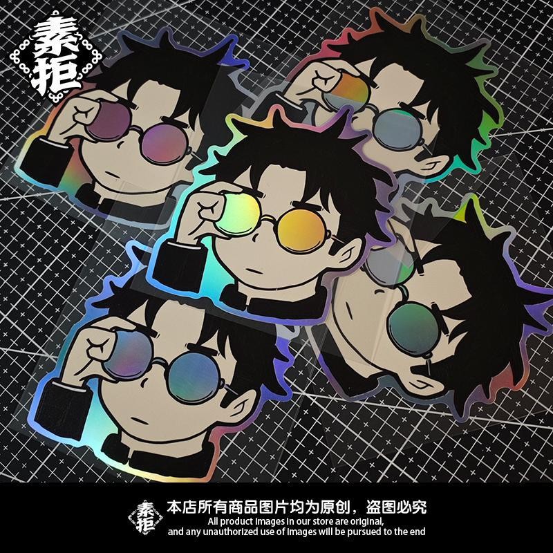 🔥DAN DA DAN🔥厄卡倫 高倉健 膽大黨 高倉健鐳射車貼噹噠噹厄卡倫電動摩託裝飾貼紙JDM動漫貼紙 9ARN