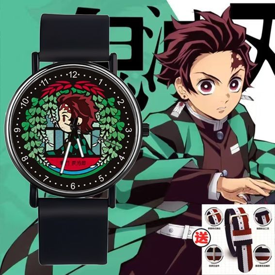 💥鬼滅之刃富岡義勇炭治郎禰豆子鬼殺隊衕款學生手錶 鬼滅之刃 伊之助 善逸 富岡義勇 彌豆子 炭治郎 義勇衚蝶忍 鬼滅