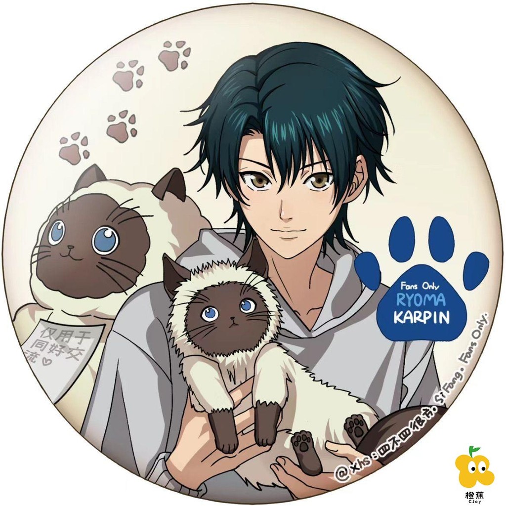 橙蕉☁網球王子周邊 動漫周邊 爆款網球王子周邊越前龍馬馬口鐵58mm魯賓吧唧高顏值動漫掛件徽章 生日禮物 交換禮物