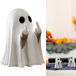 1Pcs Cute Ghost Statue Halloween Mini 3D Unfriendly Ghost Pa