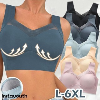 L-6XL Sexy Seamless Bra Push Up Brassiere Bh Plus Size Women