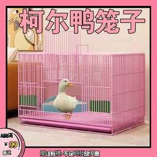 🐾台灣有貨24H🐾柯爾鴨特大號小黃鴨籠子小鷄大鵝籠自動清糞倉小寵物窩清倉處理【家樂】
