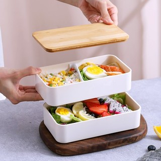 Bento Box 2 Tiers Lunch Box Food Containers Bento Lunch Box
