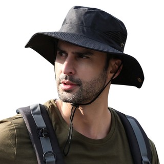 Sun Hat Wide Brim UV Protection Foldable Bucket Hat for Fish