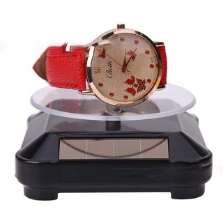 TR&Solar Turnable Showcase Display Jewelry Watch 360 Rotatin