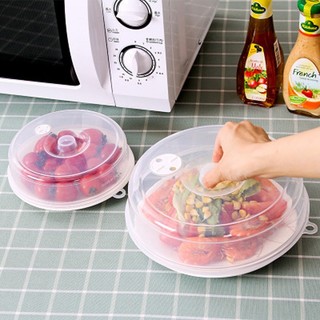 Transparent Ventilated Microwave Food Plate Covers Lids
