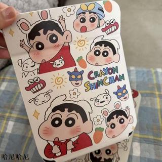 哈尼hani | 蠟筆小新化妝鏡可愛鏡子隨身折疊便攜式臺式學生宿舍桌面梳妝鏡