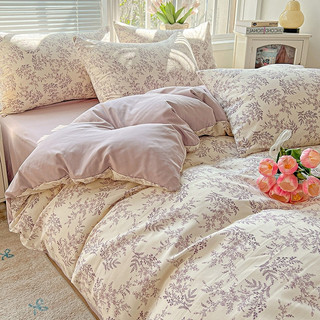 【COZY】小碎花 舒適透氣 ins風 床包組 床包四件套 單人床包組 雙人床包組 加大床包組 柔軟親膚適合裸睡