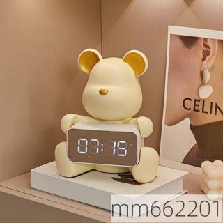 暴力熊 時鐘 擺件 智慧鐘表 電子鬧鐘 客廳臥室裝飾品 家居裝飾 客廳擺設 房間擺設 交換禮物 0113
