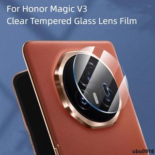 殼王🚚適用於 Honor Magic V3 MagicV3 玻璃膜的 3D 9H 透明鋼化玻璃相機鏡頭保護膜
