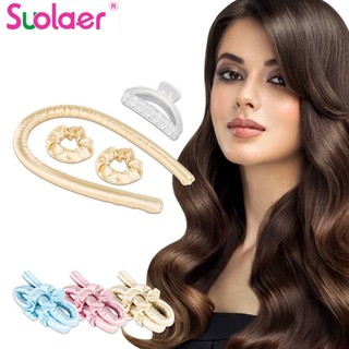 3PCS/set Hair Roller Heatless Curling Rod Headband Hair Claw