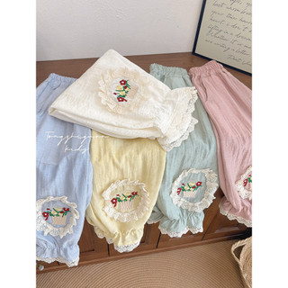 Mimo⭐女童夏季五色刺繡花朵褲女寶寶休閒童裝