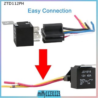 Waterproof Automotive Relay 12V 5Pin 40A Car Relay 12V 5Pin