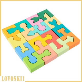 Jigsaw Puzzles Shape Assembling Matching Puzzles Wooden Toys