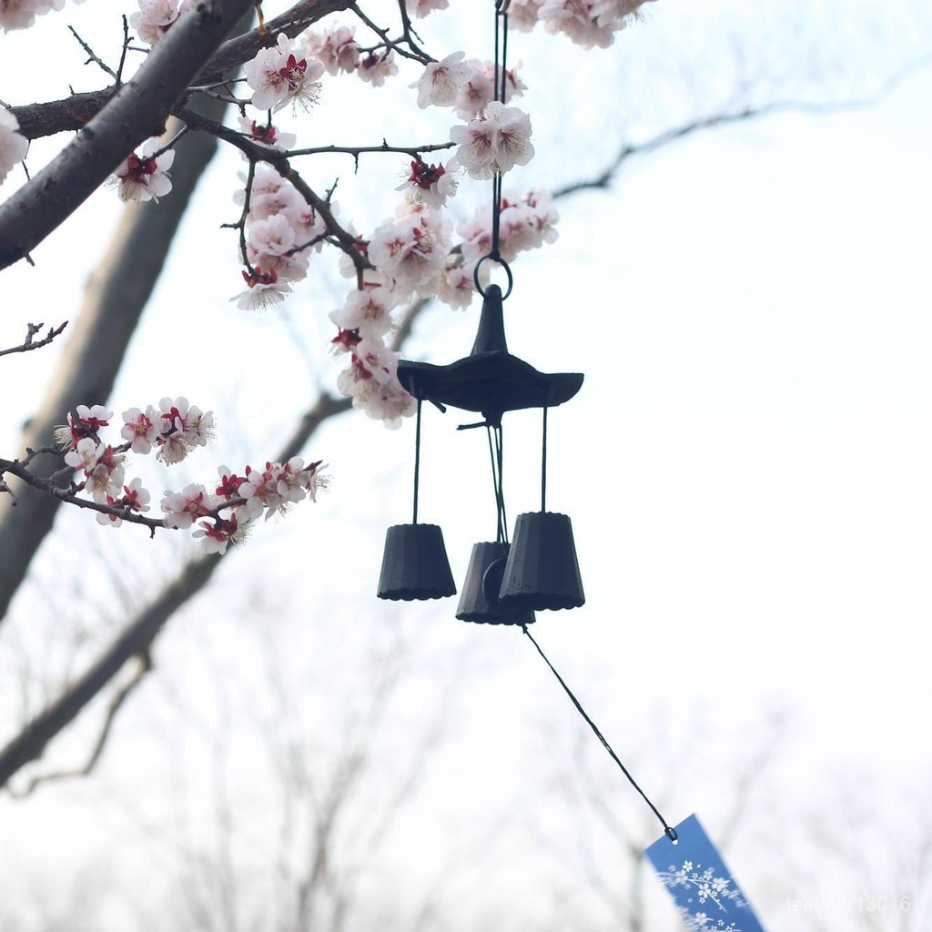 【新鋪體驗🌺】 鐵閤金三重奏日式鑄鐵風鈴景區古風裝飾庭院祈福掛件高中低音風鈴