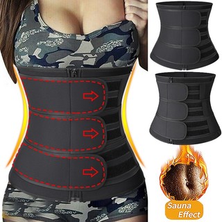 3 Belts Waist Trainer Corset Body Shaper Neoprene Sweat Sli
