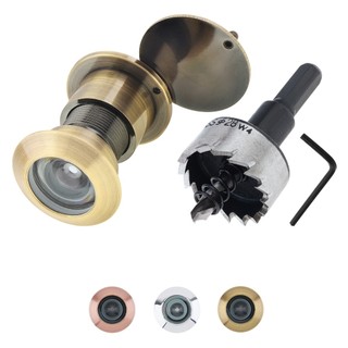 1 Piece Solid Brass 220 Degree High Definition Door Viewer w