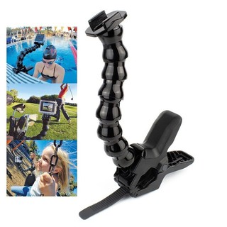 Jaws Flex Clamp Mount + Adjustable Neck Mount for GoPro Angl