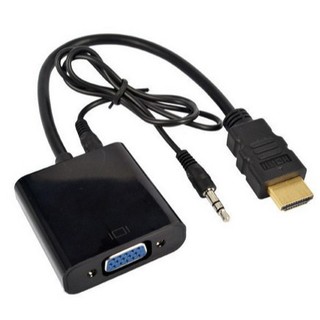 HD 1080P HDMI To VGA Cable Converter With Audio HDMI Male To