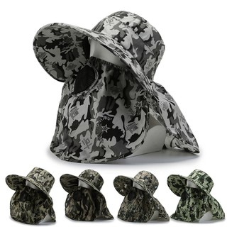 Outdoor Camouflage Detachable Fishing Hat UV Protection Sun