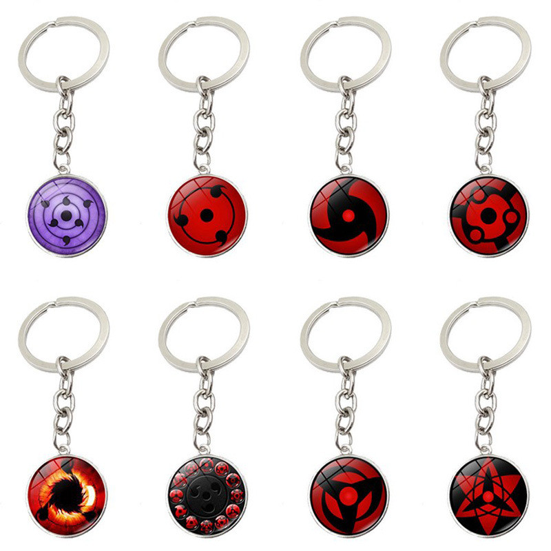 🔥蝦皮い好物🔥火影忍者寫輪眼鑰匙扣掛件動漫週邊暢銷歐美配飾金屬鑰匙鏈包掛飾 火影忍者吊飾 鑰匙圈