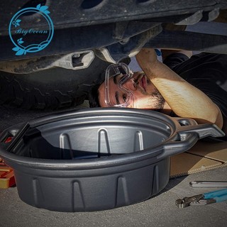 10L Oil Drain Pan Wast Engine Oil Collector Tank Gearbox Oil