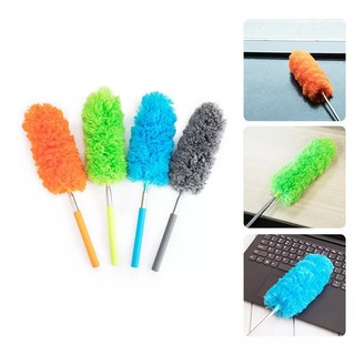 Feather Duster With Adjustable Electrostatic Extendable Micr