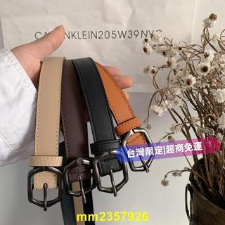 【皮帶】男士腰帶 韓國ulzzang潮男百搭針扣小皮帶男青少年ins港風文藝腰帶女酷簡約 男用皮帶