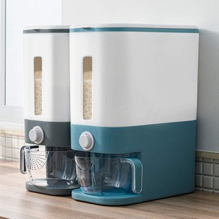 Rice Dispenser Container Dry Food Cereal Bean Storage Bin Or