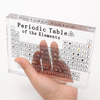 Transparent Educational Tools Acrylic Decoration Periodic Ta