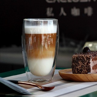 Clear Double Walled Insulated Glass Mug Drinking Cup for Tea