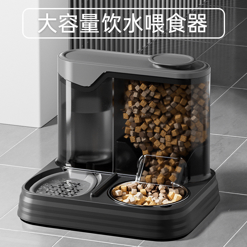 🌸桃裏🌸愛寵用品熱銷新款貓碗 自動餵食器 餵水碗 一體狗碗 飲水機 寵物用品 寵物碗 寵物飲水機 自動餵食器 餵食器