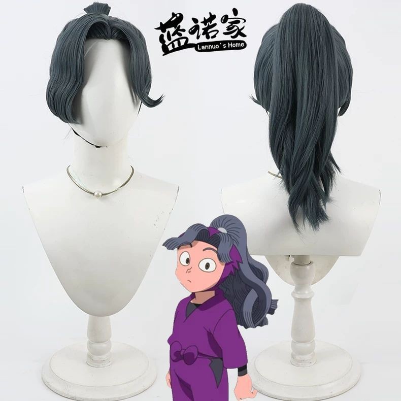 超商免運 加急出貨💖 【雲容】忍者亂太郎 綾部喜八郎cos假髮 仿真頭皮 一體改馬尾