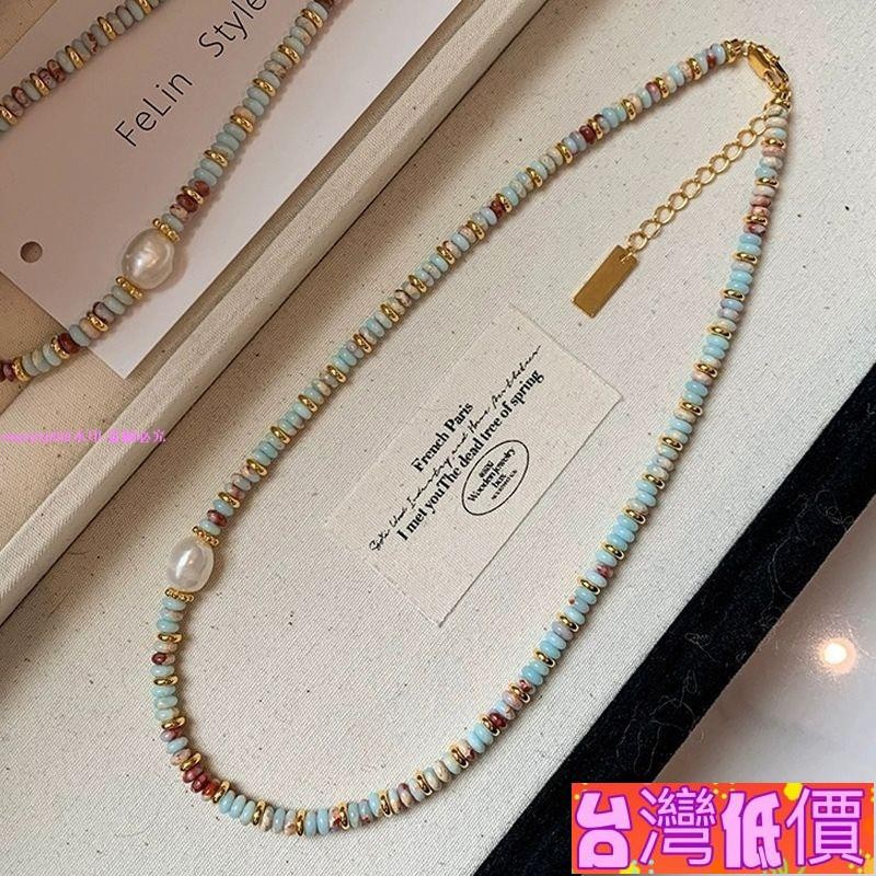 馨怡🎉低價免運🎉【熱賣】仿壽山石手串珍珠夏天手鏈女輕奢小眾精緻高級感手飾韓國ins新款