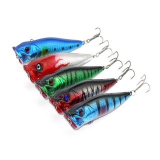 5PCS/Set Ocean River Fishhook Minnow Salmon Fish Lure Trout