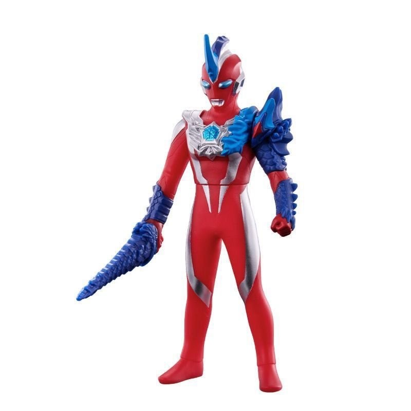 【臺灣-出貨】大號23cm奧美迦奧特曼青龍裝甲軟膠人偶玩具玩具兒童奧美迦澤塔亞刻雷古洛思蓋亞布萊澤賽羅捷德奧特曼玩具 X