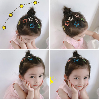 Five-pointed star BB clip Korean baby cute soft girl love co