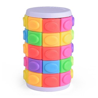Five-order Cylindrical Magic Cube Puzzle Cube Brain Teaser M