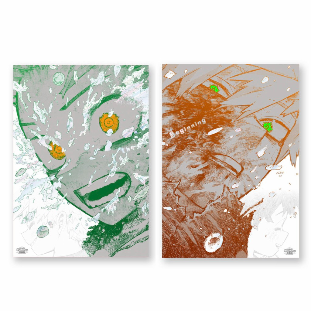 [玩具星人]「我的英雄學院」原畫展大阪場 賣場2 周邊代購 幼馴染海報組 T恤 綠谷出久 爆豪勝己 轟焦凍