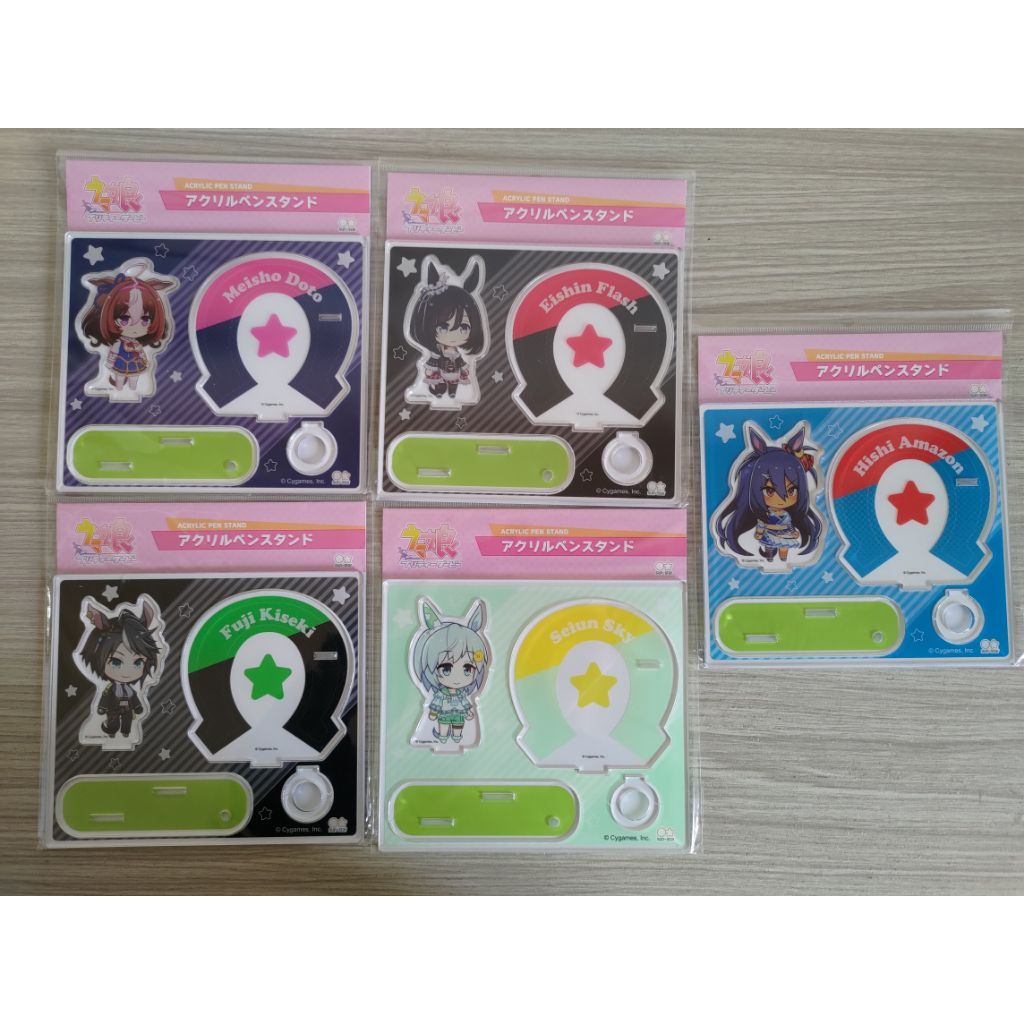 【宅居小鋪】日本限定 賽馬娘 壓克力 立牌 筆架 名將怒濤 菱亞馬遜 榮進閃耀 富士奇石 青雲天空