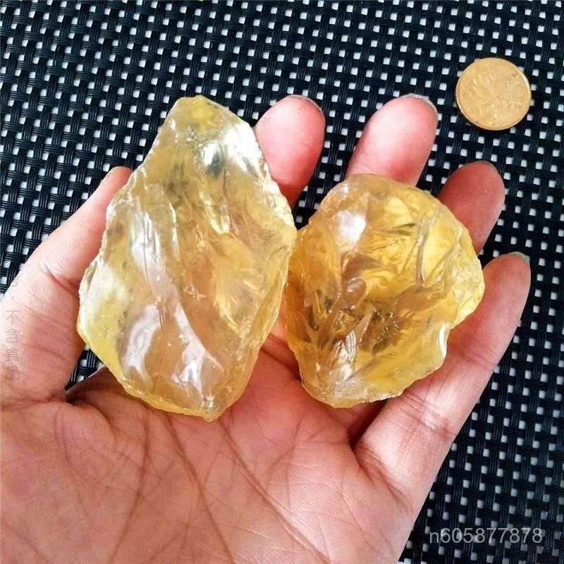 A📢 臺灣出 📢   黃水晶原礦 天然黃水晶礦石 天然水晶 消磁淨化 招財黃水晶 薰香石 原石 擴香石 IQWC
