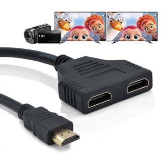 1 Input 2 HDMI Splitter Cable HD 1080P Video Switcher Adapte