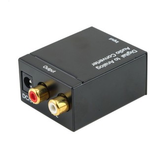 Digital Optical Toslink SPDIF Coax to Analog RCA Audio Conve