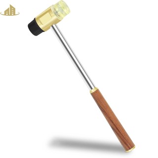Woodworking Hammer Safe Brass Hammer with Wooden Handle Comf