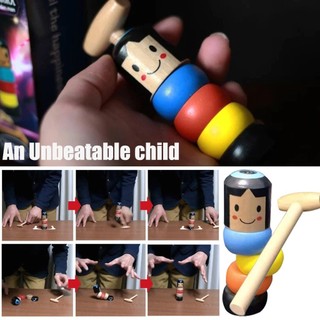 Creative Immortal Daruma Unbreakable Wooden Man Stage Magic