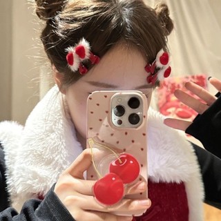 Lovelg baby🌷Hello Kitty 可愛毛毛球髮夾鴨嘴夾髮卡頭飾春夏側邊劉海夾髮飾女