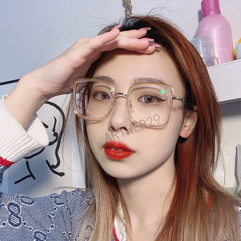 💕近視眼鏡💕複古近視眼鏡 百搭近視眼鏡 透明框近視眼鏡 女韓版近視眼鏡 個性近視眼鏡 素顔近視眼鏡 顯瘦大框近視眼鏡