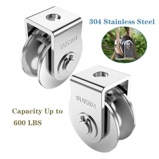 U Groove Wheel Pulley 304 Stainless Steel Track Wheel 2Inch